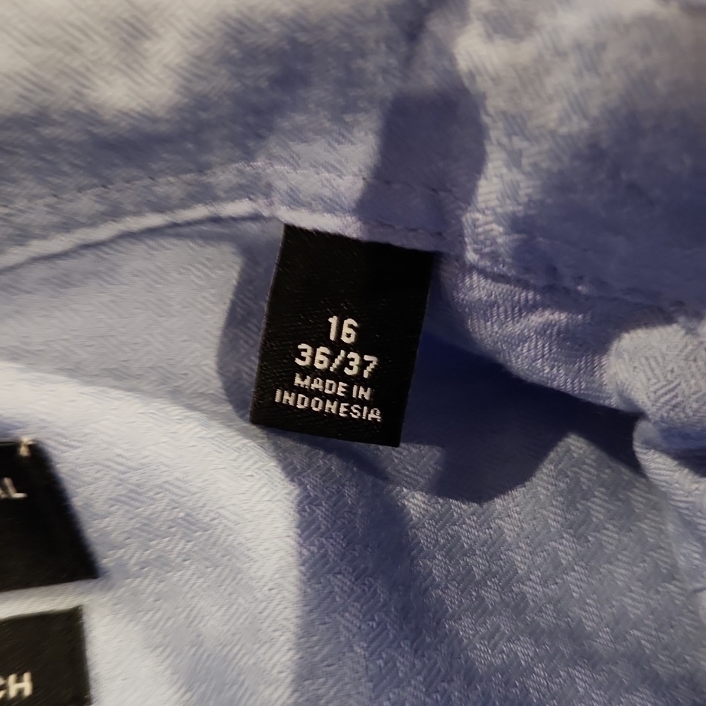 𝅺shaquille O'Neal Light Blue Houndstooth Button-Up Shirt - Picture 6 of 9